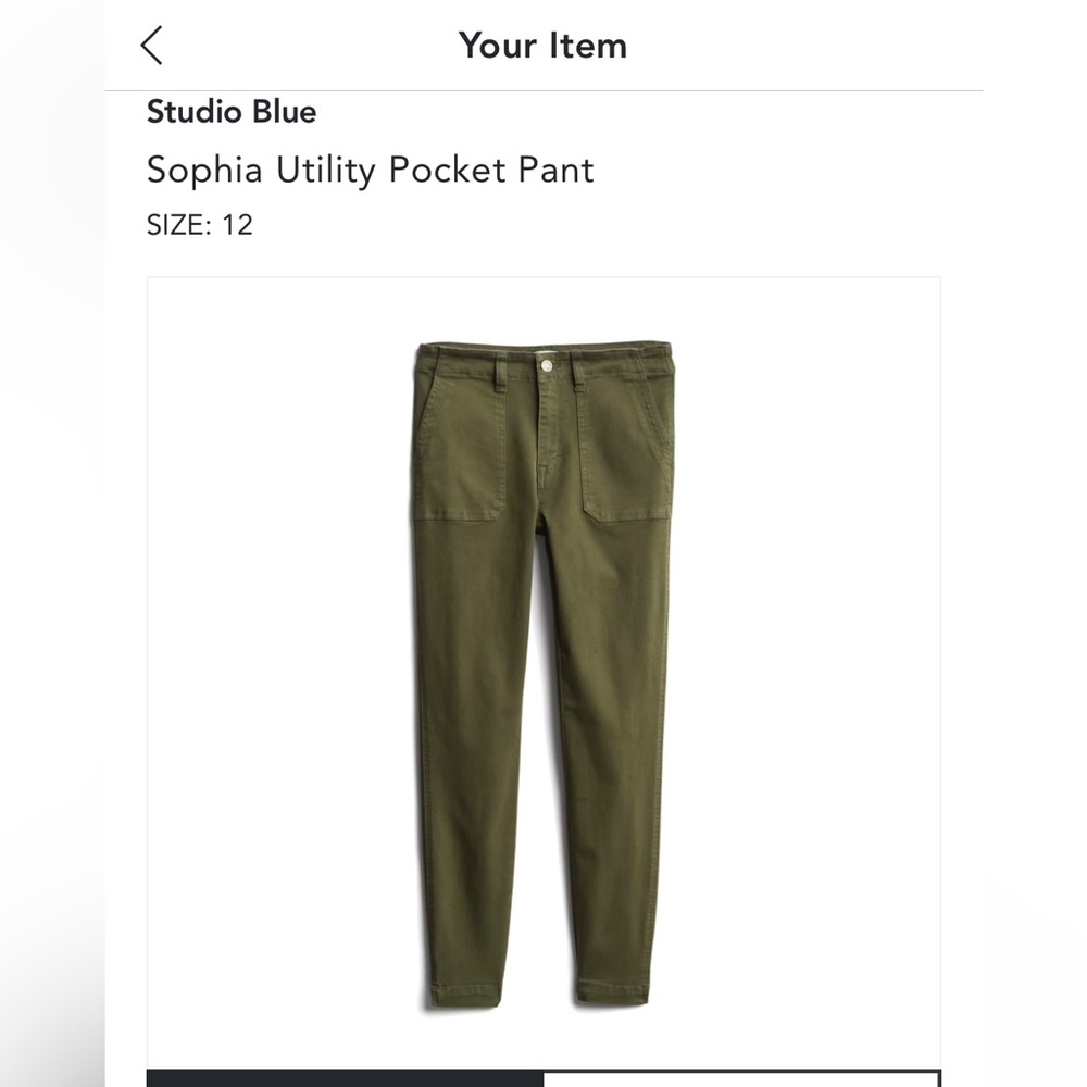 Studio Blue Sophia Utility Pocket Ankle Pant